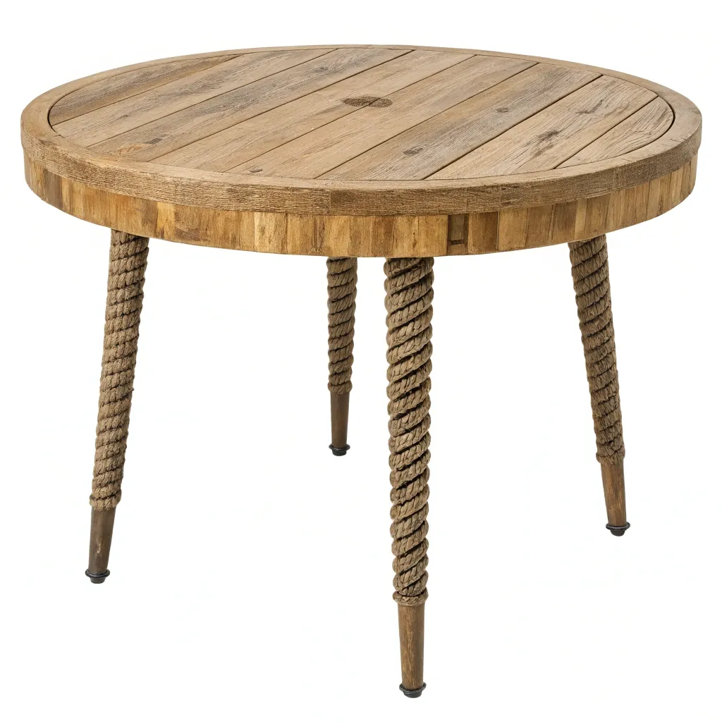Recycled material nature-inspired table